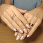 Ongles gel effet chrome